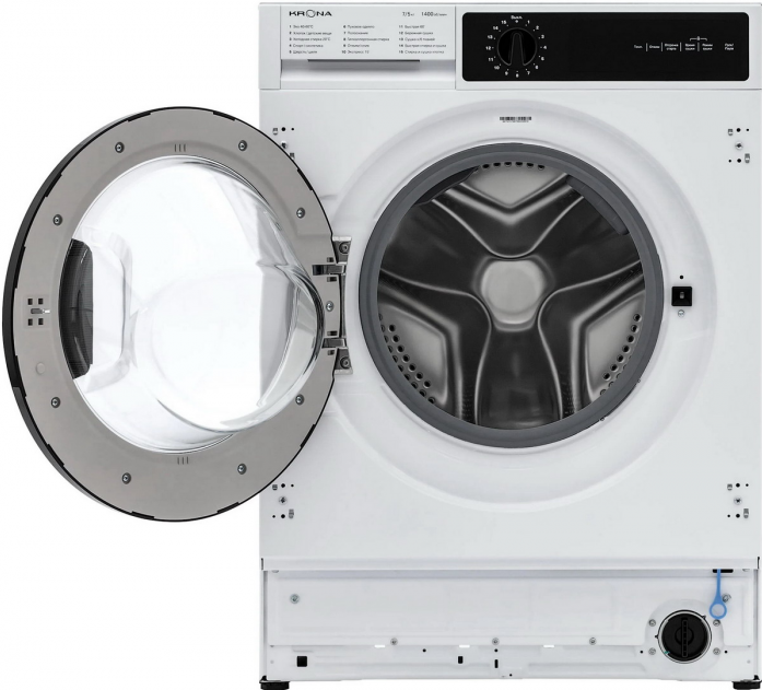 Встраиваемая стиральная машина Krona DARRE 1400 7/5K WHITE с сушкой в магазине «На диване» в Ханты-Мансийске  — Выгодная цена