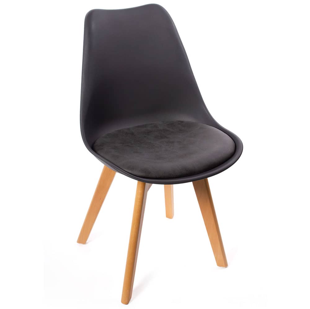 Комплект из 4-х стульев Eames Bon чёрный в магазине «На диване» в Ханты-Мансийске  — Выгодная цена
