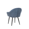 Стул с подлокотниками Leset Вайд, каркас Черный, велюр Синий в магазине «На диване» в Ханты-Мансийске  — Выгодная цена