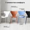 Комплект из 4-х стульев Seven Style серый с чёрными ножками в магазине «На диване» в Ханты-Мансийске  — Выгодная цена